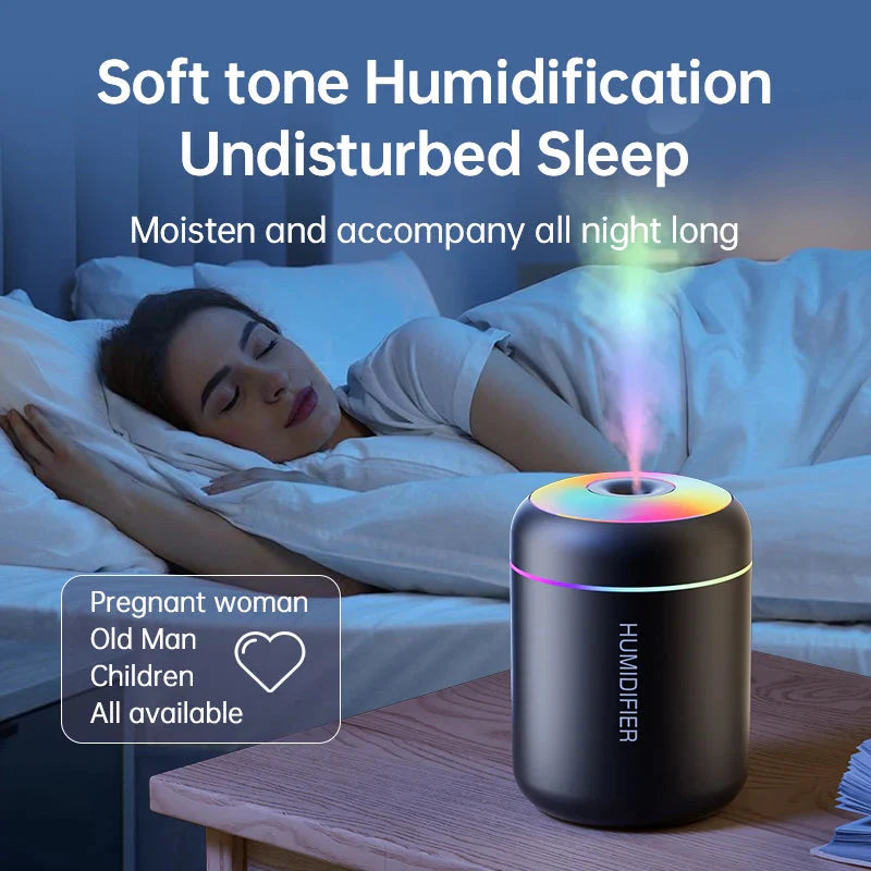 180ML Mini USB Air Humidifier – Aroma Diffuser & Mist Maker