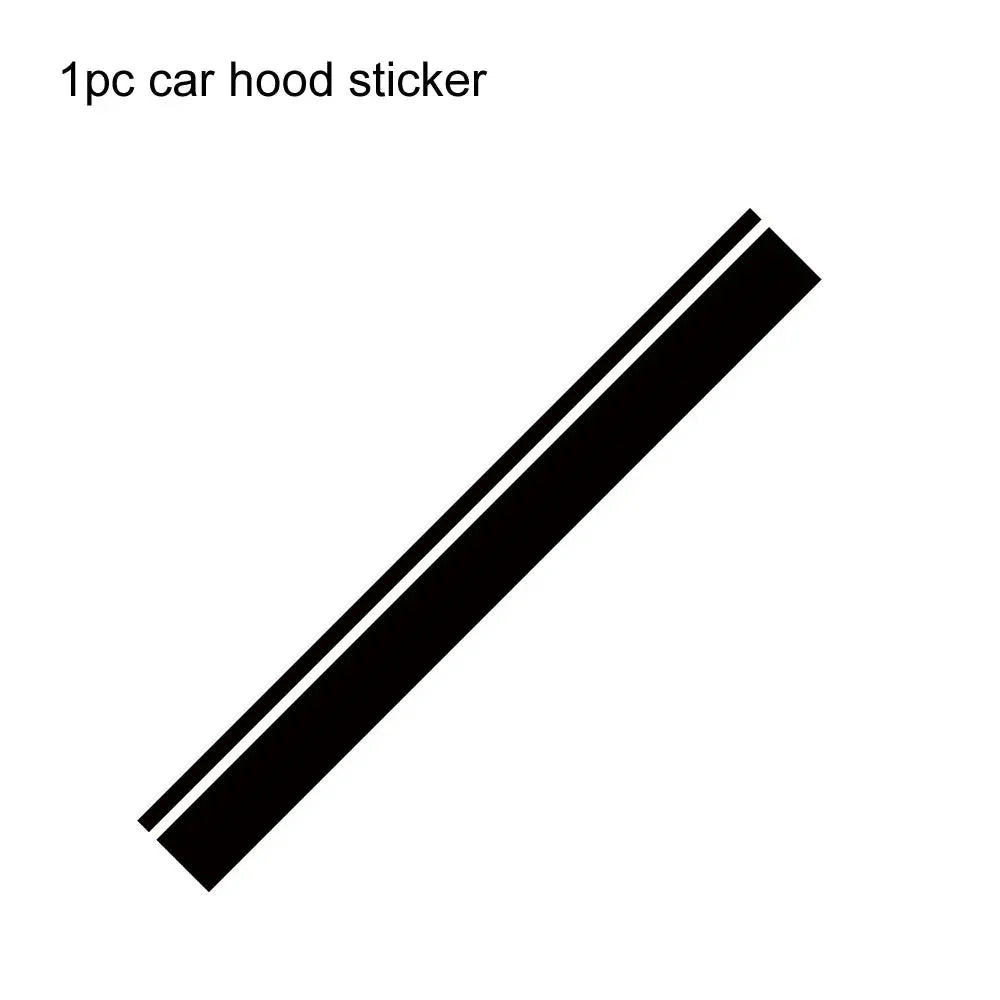 Universal Car Vinyl Bonnet Decal – Hood Racing Stripe Sticker for Audi, BMW, Mercedes, Toyota, VW, and More | Auto Tuning Accessories