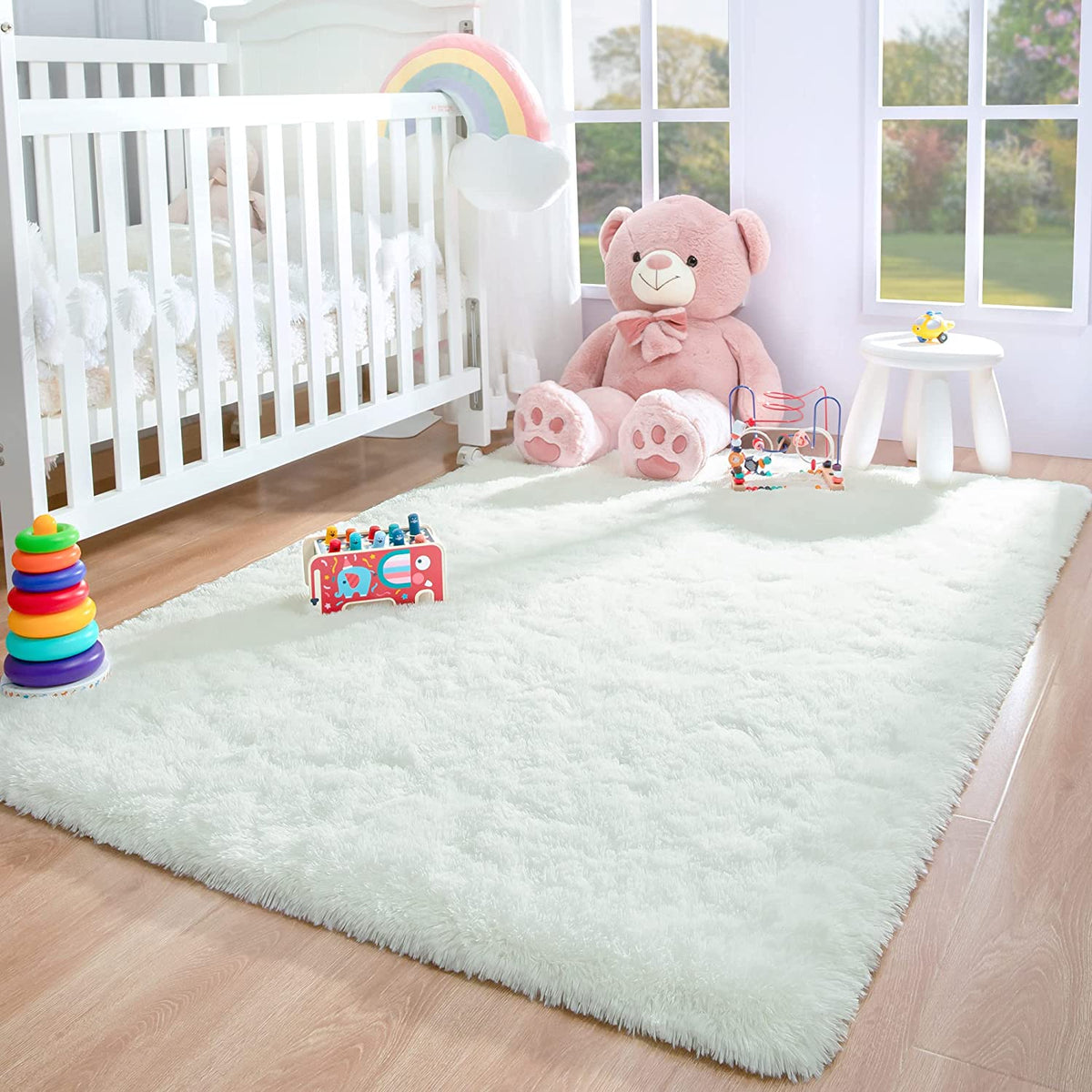 Luxurious Plush Carpets: Ultra-Soft Modern Area Rugs for Stylish Living Rooms, Playful Children's Bedrooms, and Chic Home Decor