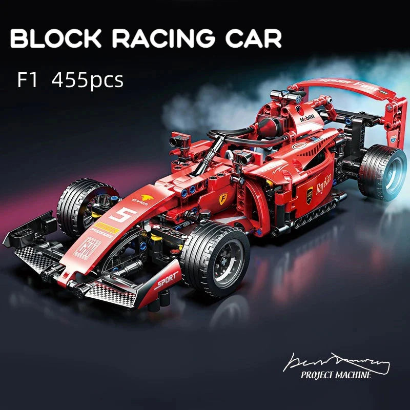 ToylinX F1 RC Race Car Building Set - Remote Control Collectible Model Kit