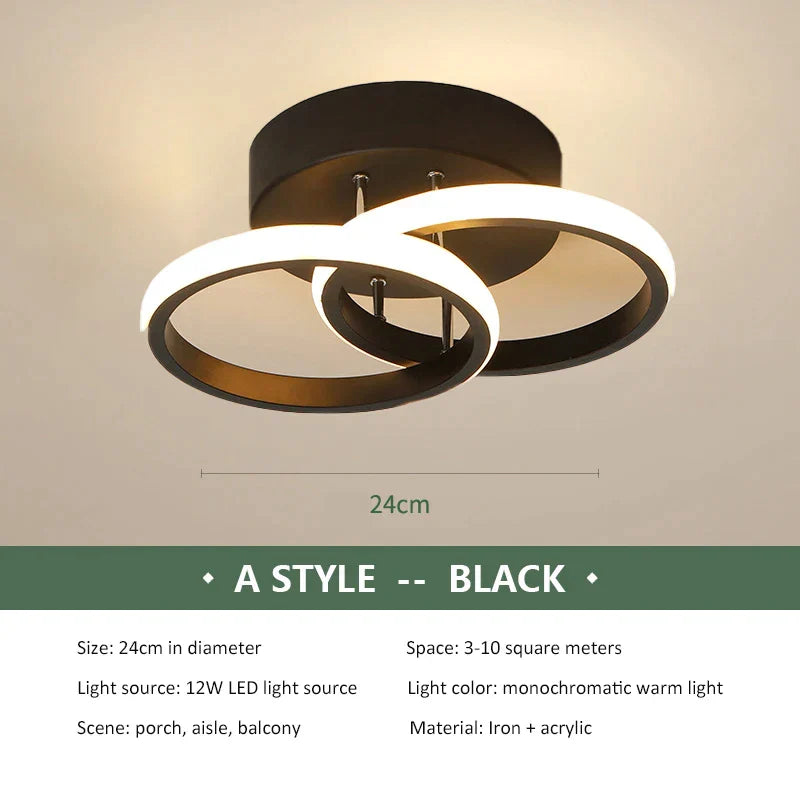 DecorBites™ LED Ceiling Chandelier Modern Bedroom Lamp Indoor Decor Surface Mounted Lighting