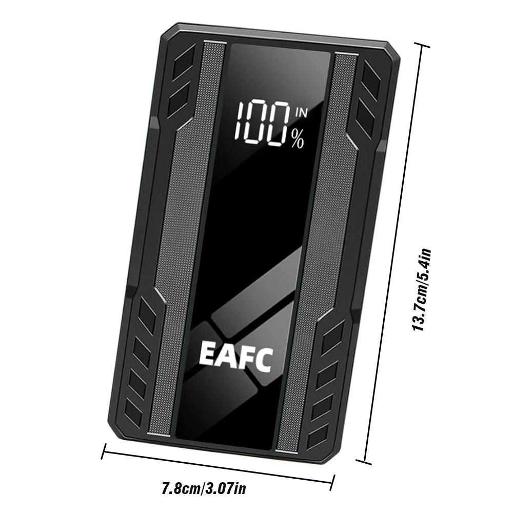 EAFC 1000A Car Jump StarterPower Bank 6400mAh Portable   Emergency Battery Booster Starting Charger SOS Flashlight  PowerBank