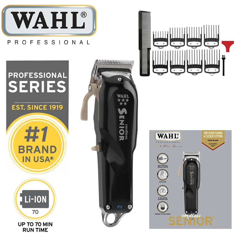 Professional Wahl Vapor 8148 Magic Clip Andis Baber Combo Gold Cordless Hair Clipper&Hair Trimmer&Foil Shaver For Stylists