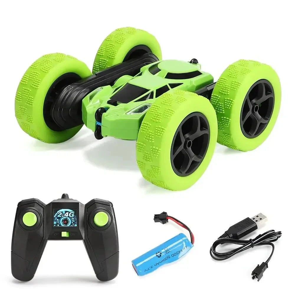 Rc Stunt Car Kids Double Sided Flip Remote Control Cars 2.4G High Speed 360° Rotation Drift Auto Toys Gifts for Boy & Girls