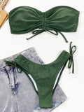 Ruched Bandeau Bikini