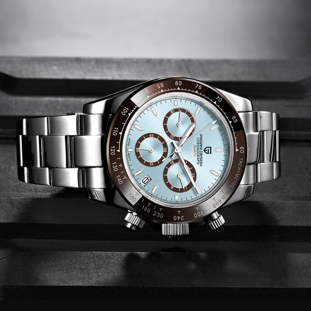 2026 New PAGANI Design Top Brand Men's Sports Quartz Watches Sapphire Stainless Steel Waterproof Chronograph Luxury Reloj Hombre