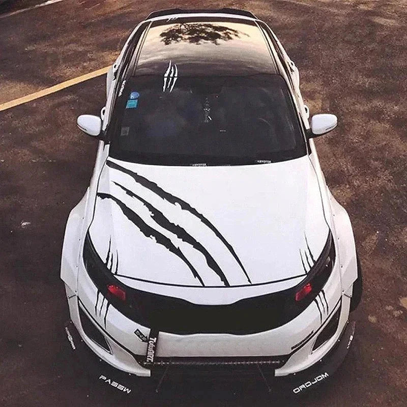 Monster Claw Car Sticker – Reflective Ghost Paw Scratch Vinyl Decal for Hood & Headlights | DIY Auto Exterior Decoration