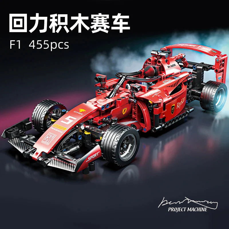 ToylinX F1 RC Race Car Building Set - Remote Control Collectible Model Kit
