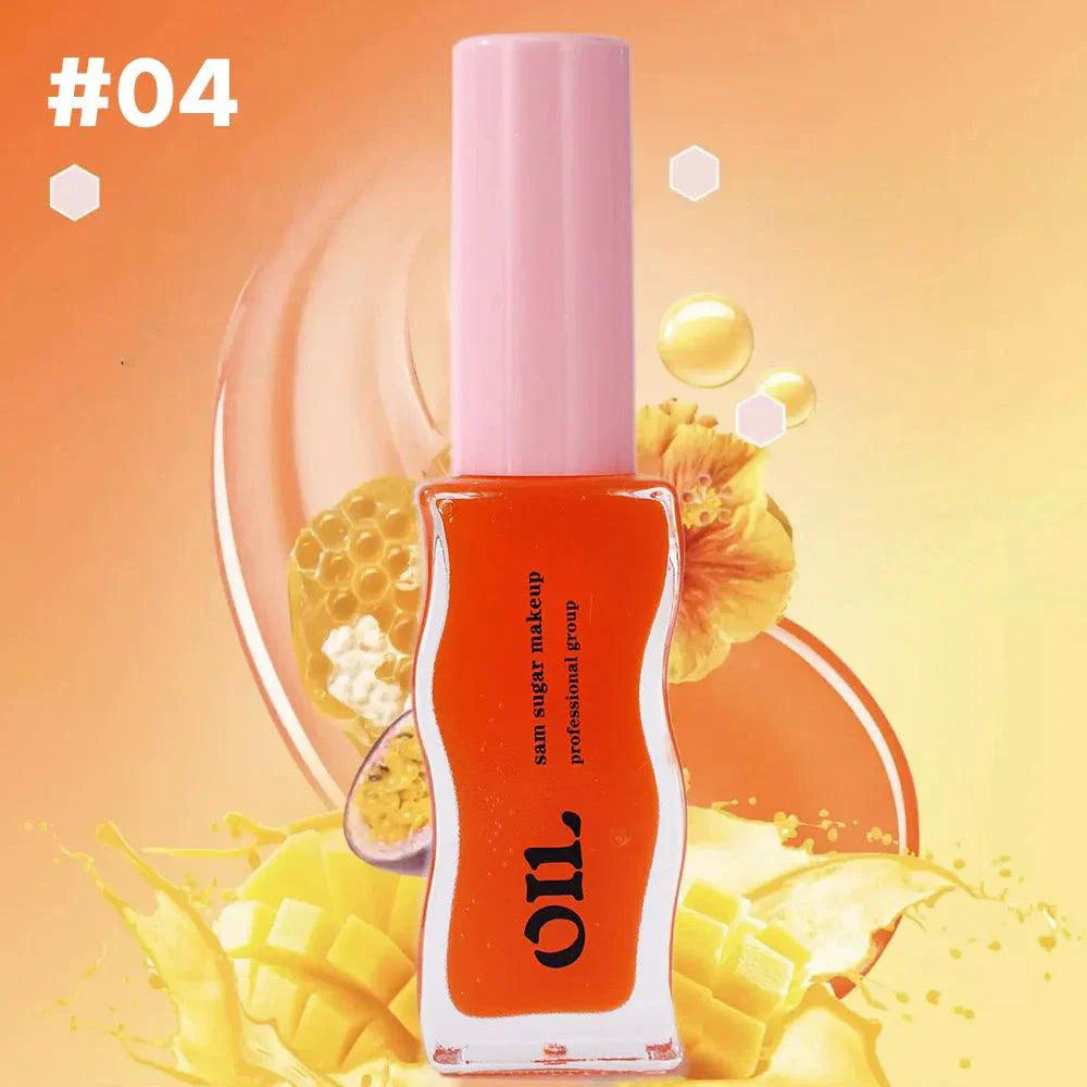 Fruit Honey Essence Lip Oil Strawberry Tinted Waterproof Moisturizing Lip Gloss 8ML