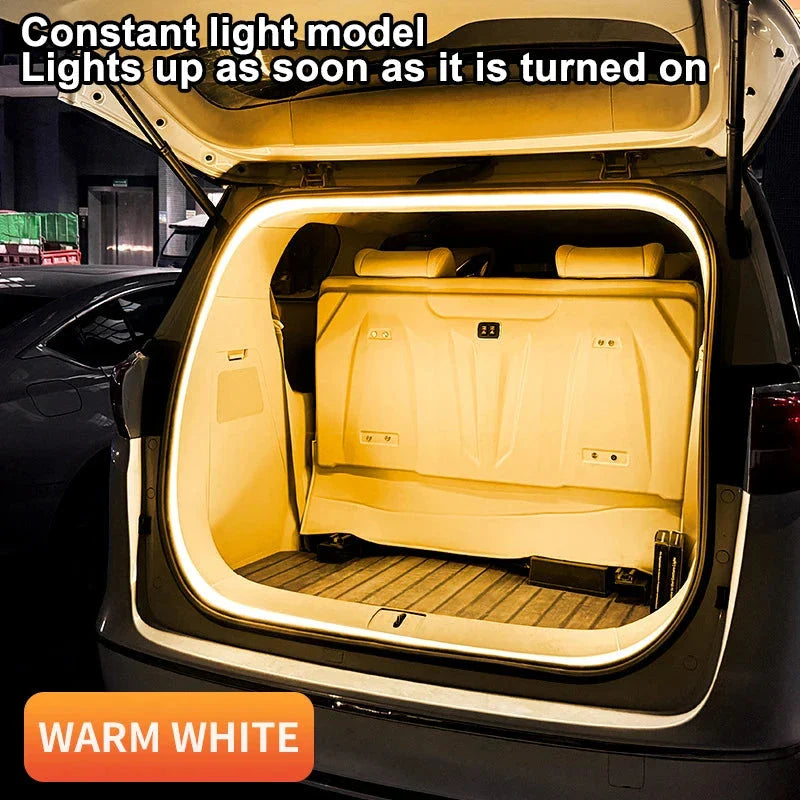 LED Car Trunk Light Strip – Automatic Sensor Ambient Light Bar, Waterproof Hidden Installation, Auto Interior Decor Accessory