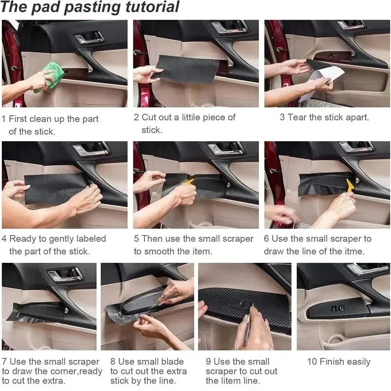 PU Leather Car Interior Trim Strip – Universal Self-Adhesive Gap Filler Braid Moulding | Luxury DIY Car Styling Decoration