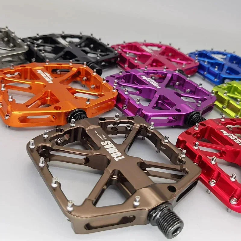2025 New Bike Pedals  MTB Mountain Road Flat Non-slip CNC 3 Sealed Bearings Green Bicycle Pedals Route Cycling Accessories