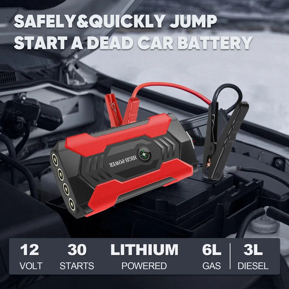 Car Jump Starter 28000 Battery Charger Emergency Power Bank Booster for 12V Gasoline and Diesel Vehicles Starting