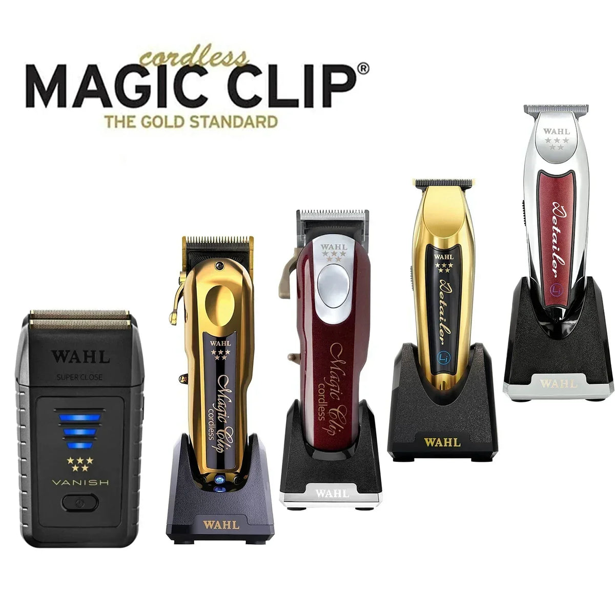 Wahl 5 Star Professional Magic Clip Legend Senior Cordless Hair Clipper Trimmer Vanish Shaver for Barbers Stylists