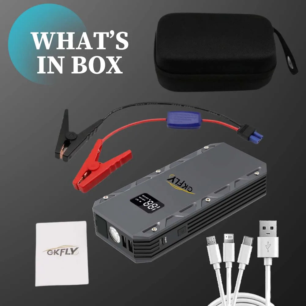 GKFLY 5000A 9000A Car Jump Starter Power Bank Portable Car Battery Starter Starting Device For 12V Car Emergency Booster Starter