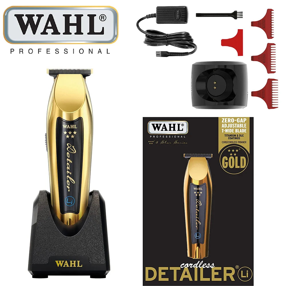 Professional Wahl Vapor 8148 Magic Clip Andis Baber Combo Gold Cordless Hair Clipper&Hair Trimmer&Foil Shaver For Stylists