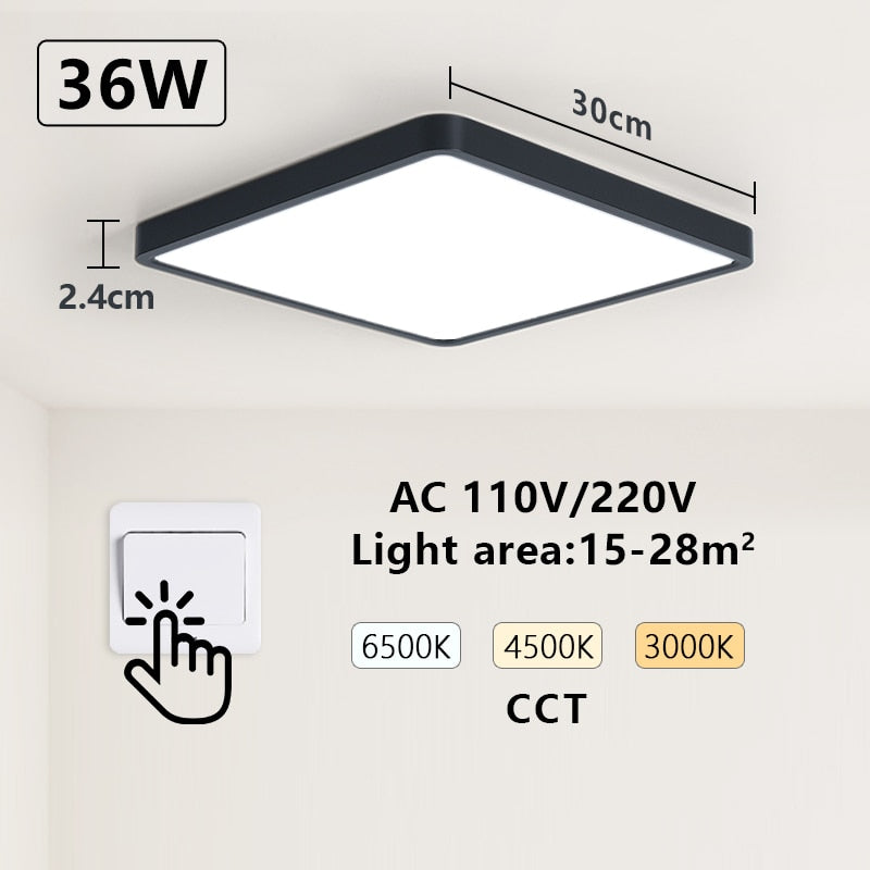 Smart Wood Grain LED Ceiling Lamp: Tuya App & Voice Control, Alexa/Google Compatible, Remote Control, Stylish Square Ceiling Light for Living Room
