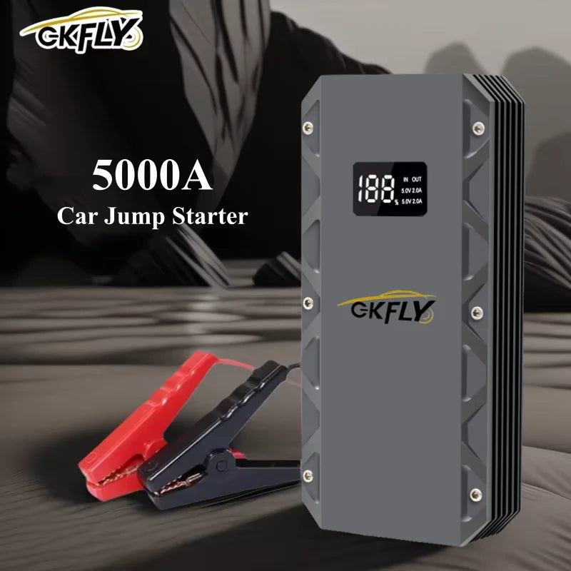 GKFLY 5000A 9000A Car Jump Starter Power Bank Portable Car Battery Starter Starting Device For 12V Car Emergency Booster Starter
