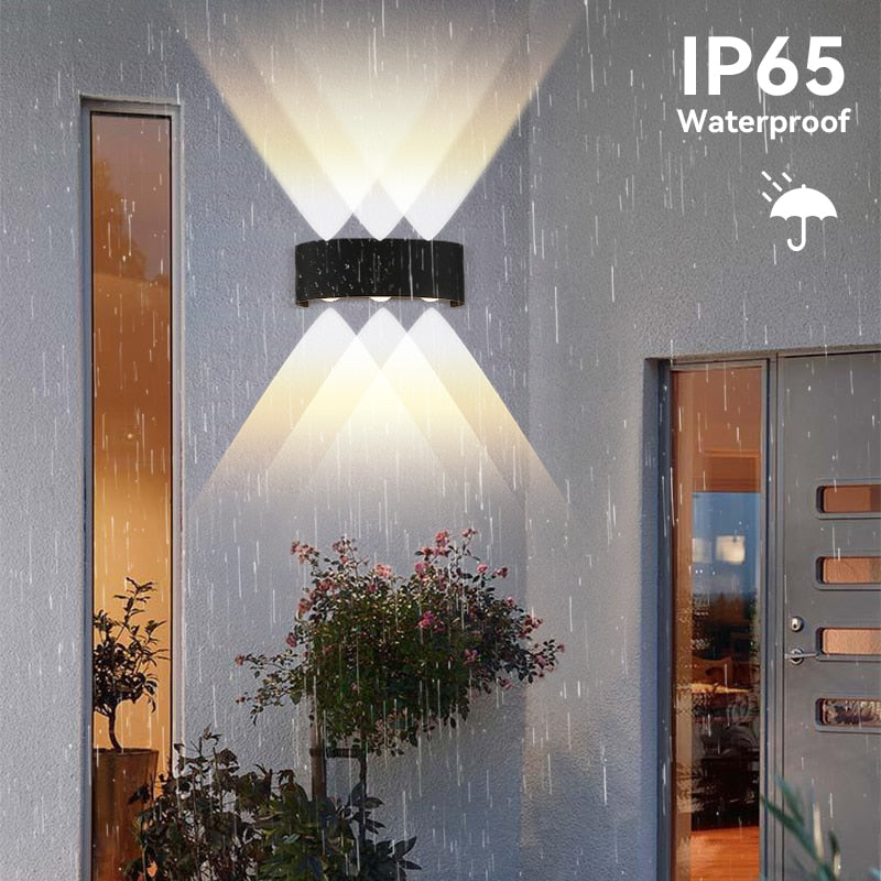 Contemporary LED Wall Lamp: Waterproof IP65, Ideal for Bathroom and Outdoor Lighting, Available in 4W, 6W, and 8W, Suitable for 110V and 220V Power Supply