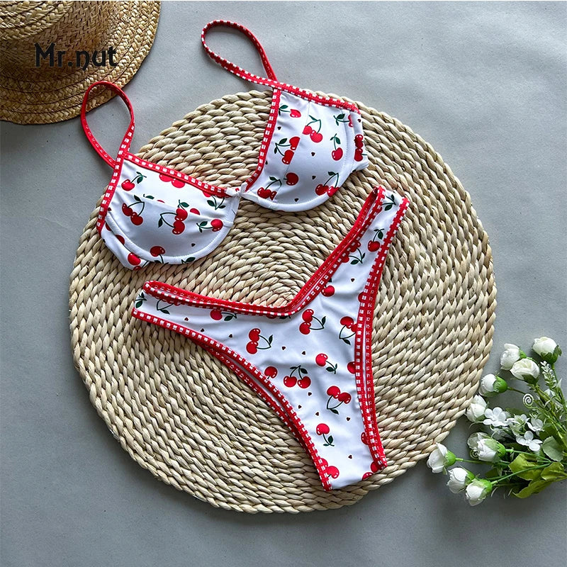 Cherry Print Bikini