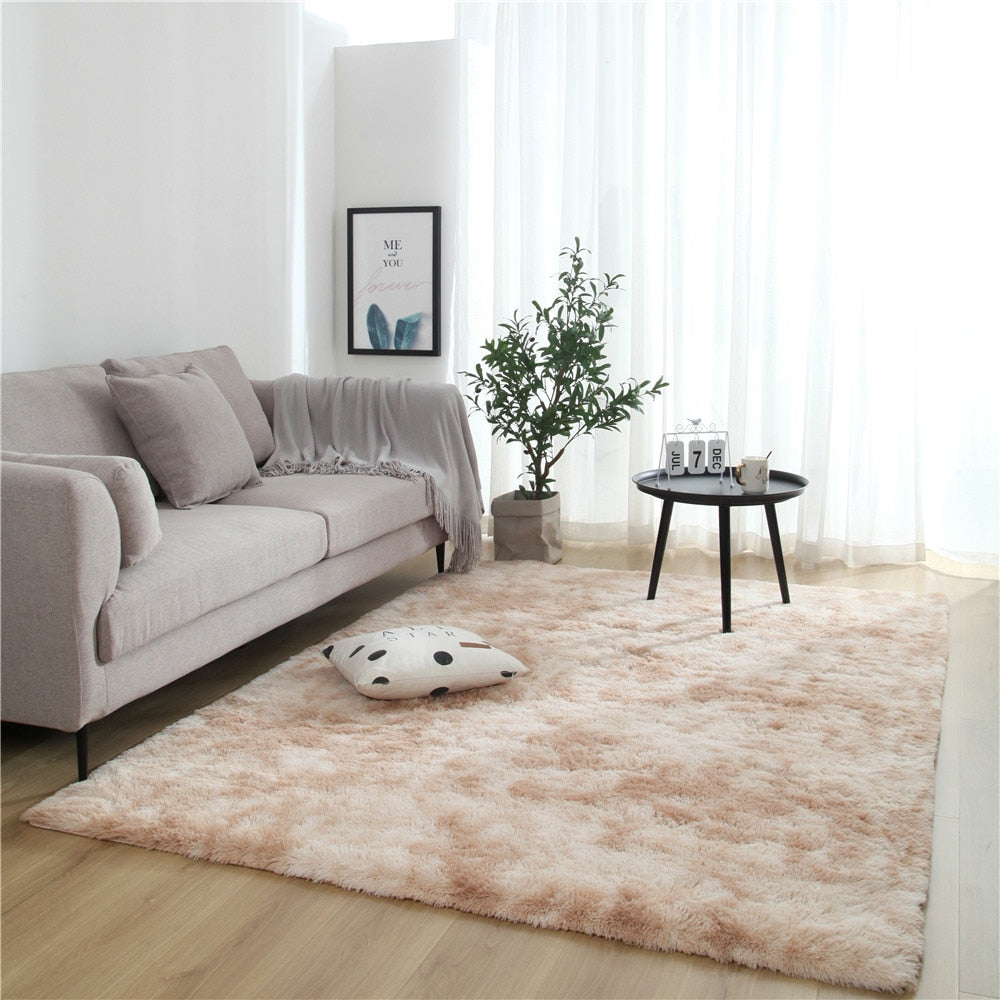 Plush Carpet: Thick, Anti-Slip, and Soft Rugs for Modern Living Room and Bedroom Decoration