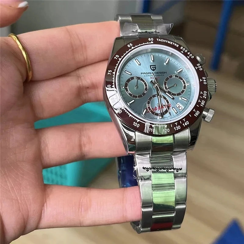 2026 New PAGANI Design Top Brand Men's Sports Quartz Watches Sapphire Stainless Steel Waterproof Chronograph Luxury Reloj Hombre