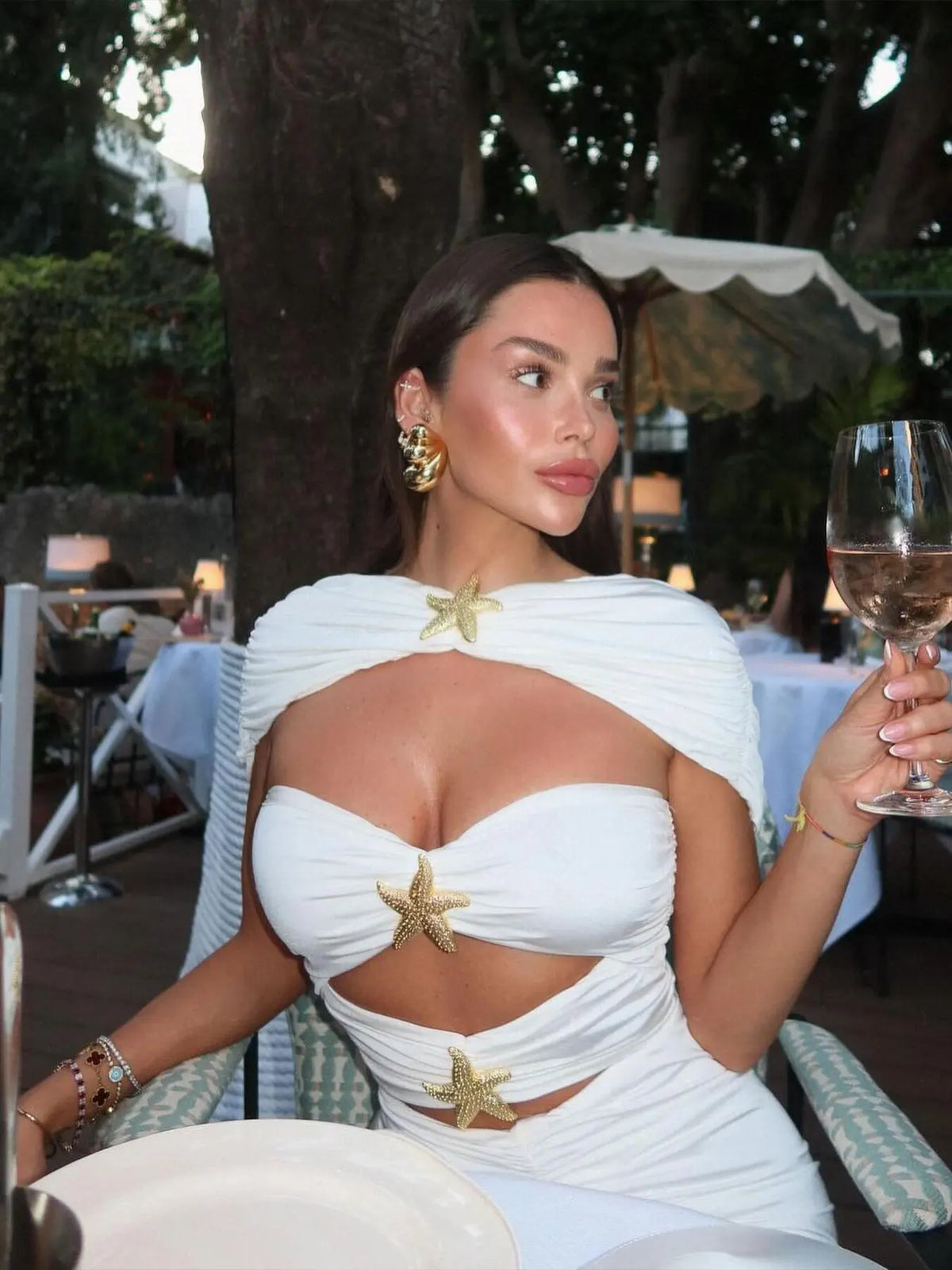 Skirt Cut Out Bikini Set