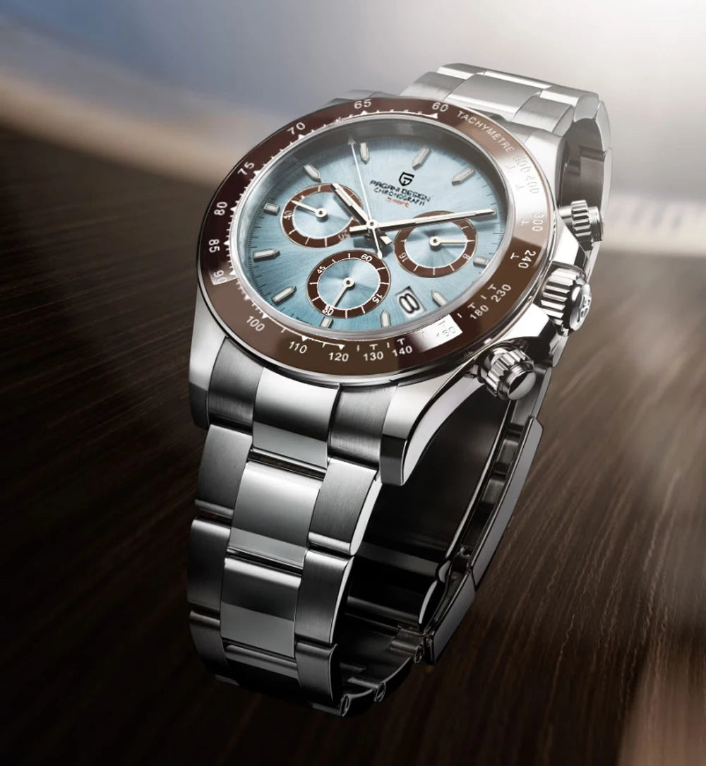 2026 New PAGANI Design Top Brand Men's Sports Quartz Watches Sapphire Stainless Steel Waterproof Chronograph Luxury Reloj Hombre