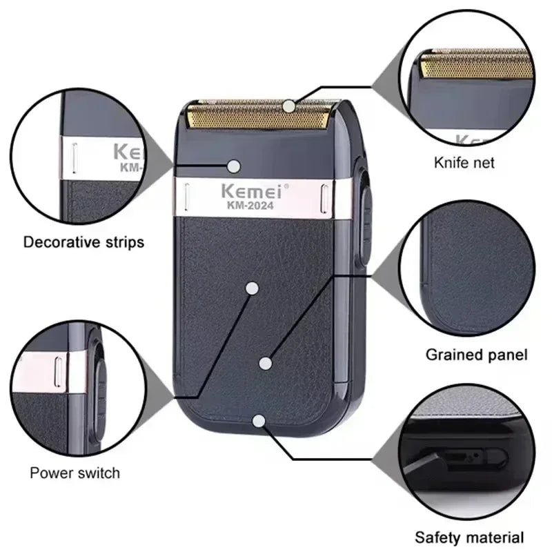 Hair Clipper Kemei KM-2628 KM-678 KM-2024 Professional Electric Beard Clipper Rechargeable Men's Shaver Hair Trimmer Kit Men