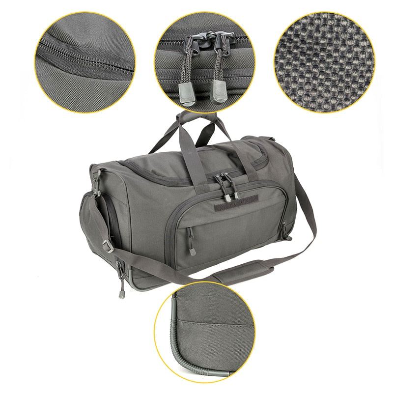 50L Travel Sports Bags Foldable Gym Bag Carry-on Luggage Duffle Bag With Shoes Compartment for Men Women 6 Colors