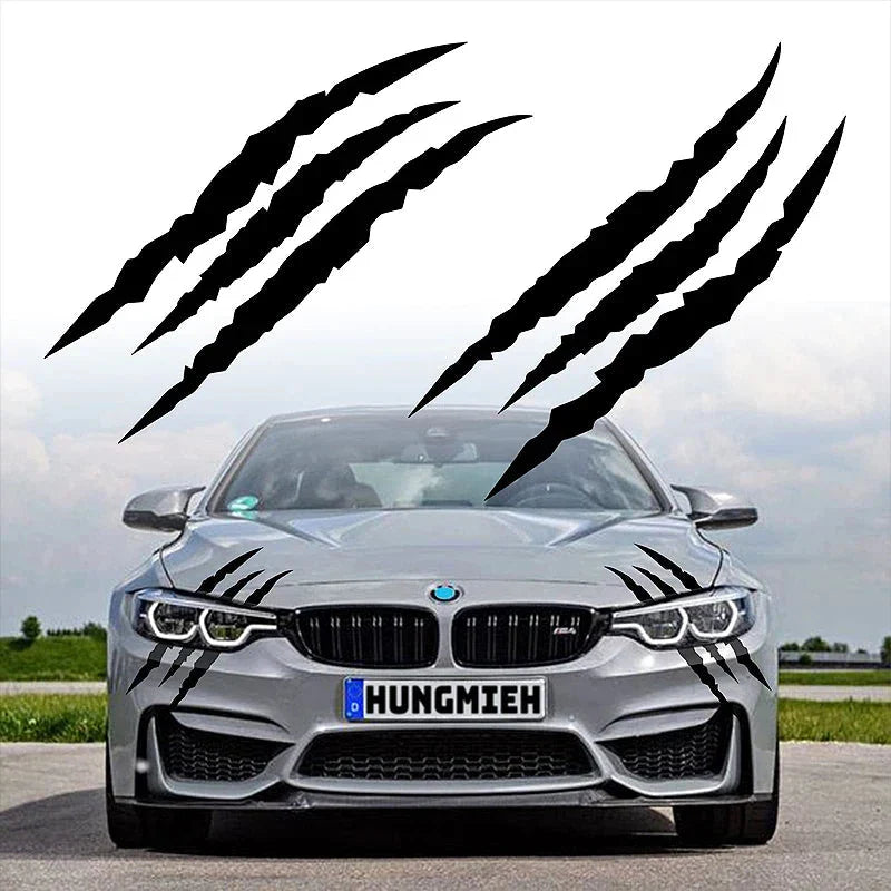 Car Stickers Ghost Claw Car Hood Vinyl Sticker Creative Modification Reflective Stickers Devil Paw Scratches Car Decoration