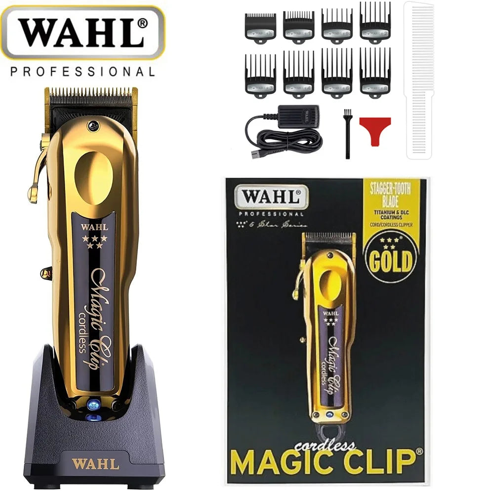 Professional Wahl Vapor 8148 Magic Clip Andis Baber Combo Gold Cordless Hair Clipper&Hair Trimmer&Foil Shaver For Stylists