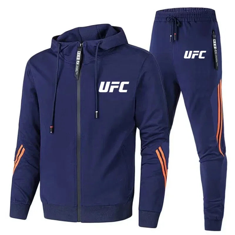 2025 Autumn Men's Casual Sportswear Set, New Fashion UFC Pants and Jackets, Outdoor Motorcycle Comfort Men's Sportswear Set