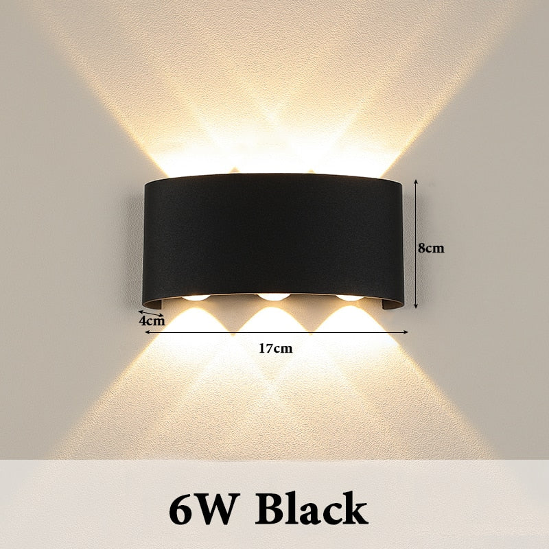Contemporary LED Wall Lamp: Waterproof IP65, Ideal for Bathroom and Outdoor Lighting, Available in 4W, 6W, and 8W, Suitable for 110V and 220V Power Supply