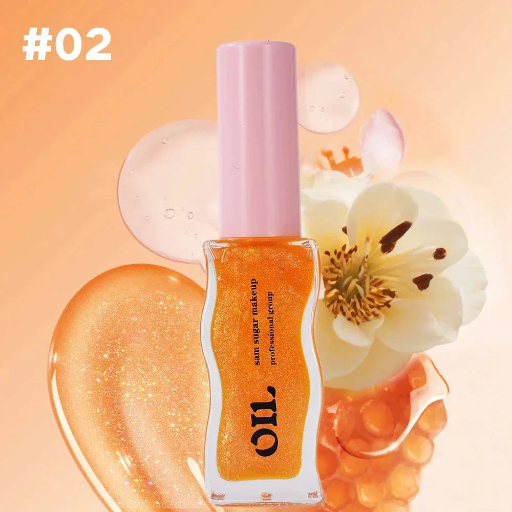 Fruit Honey Essence Lip Oil Strawberry Tinted Waterproof Moisturizing Lip Gloss 8ML