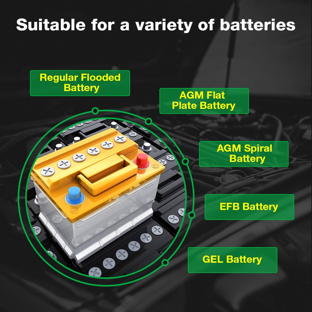 Kingbolen BM560 Car Battery Tester 6V 12V BM580 Battery Analyzer Cranking Test Charging Test Load Test BM550 PK KW650