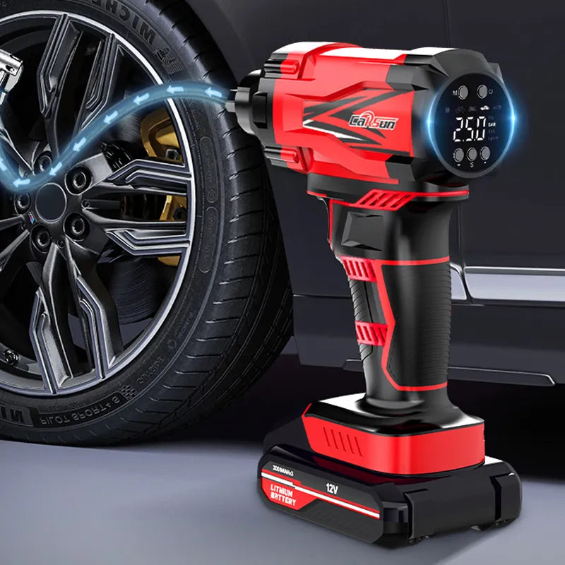 12V Cordless Tire Air Pump: Portable Electric Compressor for Tires – Auto Air Kompressor, Hassle-Free Inflation Anywhere