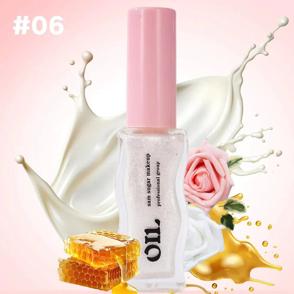 Fruit Honey Essence Lip Oil Strawberry Tinted Waterproof Moisturizing Lip Gloss 8ML