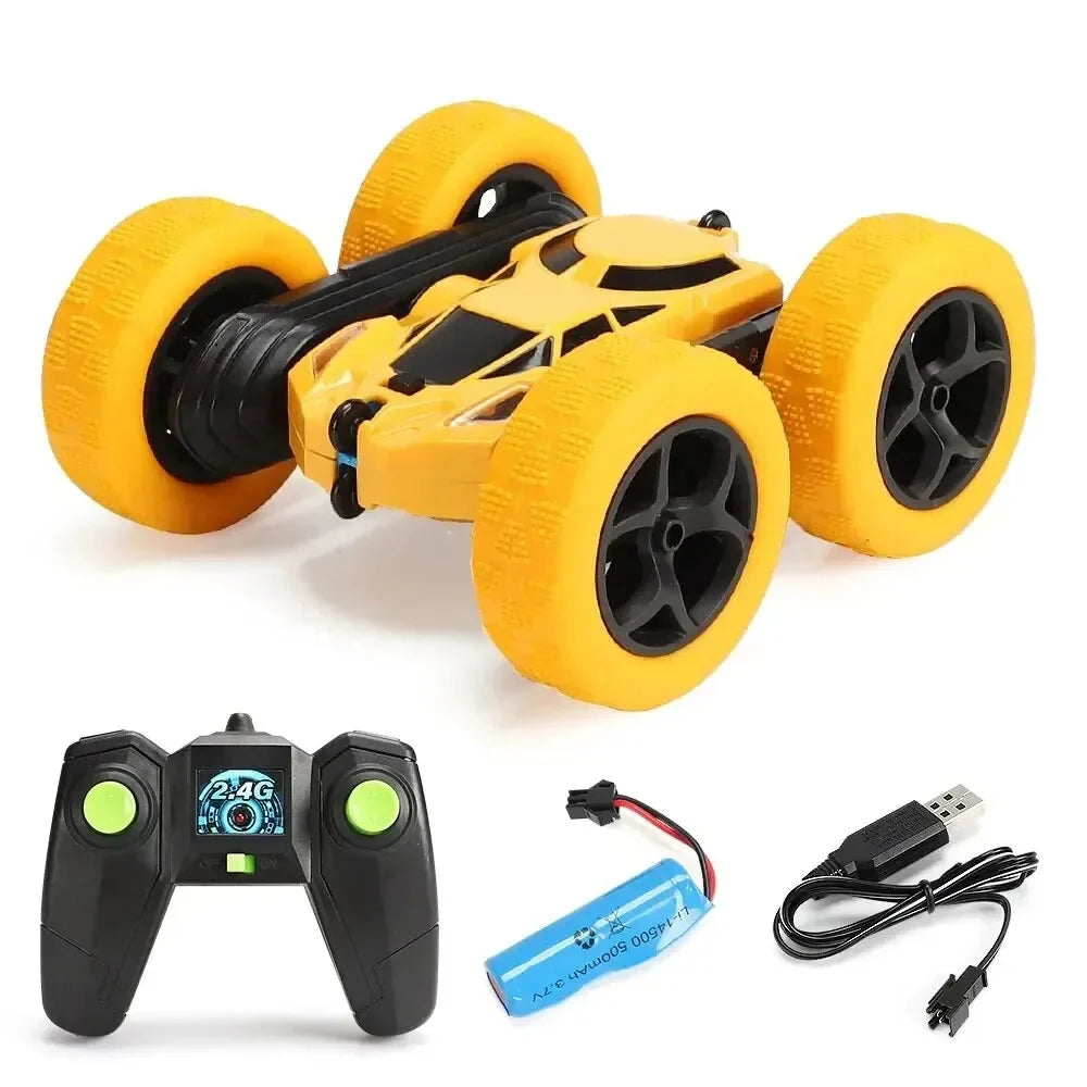 Rc Stunt Car Kids Double Sided Flip Remote Control Cars 2.4G High Speed 360° Rotation Drift Auto Toys Gifts for Boy & Girls