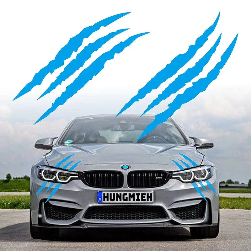 Car Stickers Ghost Claw Car Hood Vinyl Sticker Creative Modification Reflective Stickers Devil Paw Scratches Car Decoration