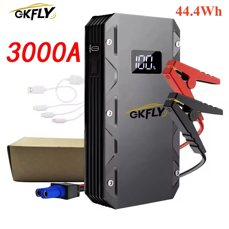 GKFLY 5000A 9000A Car Jump Starter Power Bank Portable Car Battery Starter Starting Device For 12V Car Emergency Booster Starter