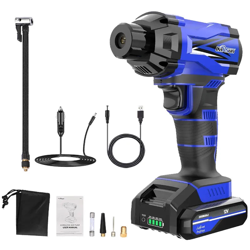 12V Cordless Tire Air Pump: Portable Electric Compressor for Tires – Auto Air Kompressor, Hassle-Free Inflation Anywhere