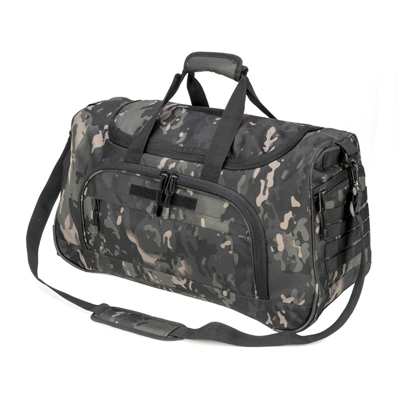 50L Travel Sports Bags Foldable Gym Bag Carry-on Luggage Duffle Bag With Shoes Compartment for Men Women 6 Colors