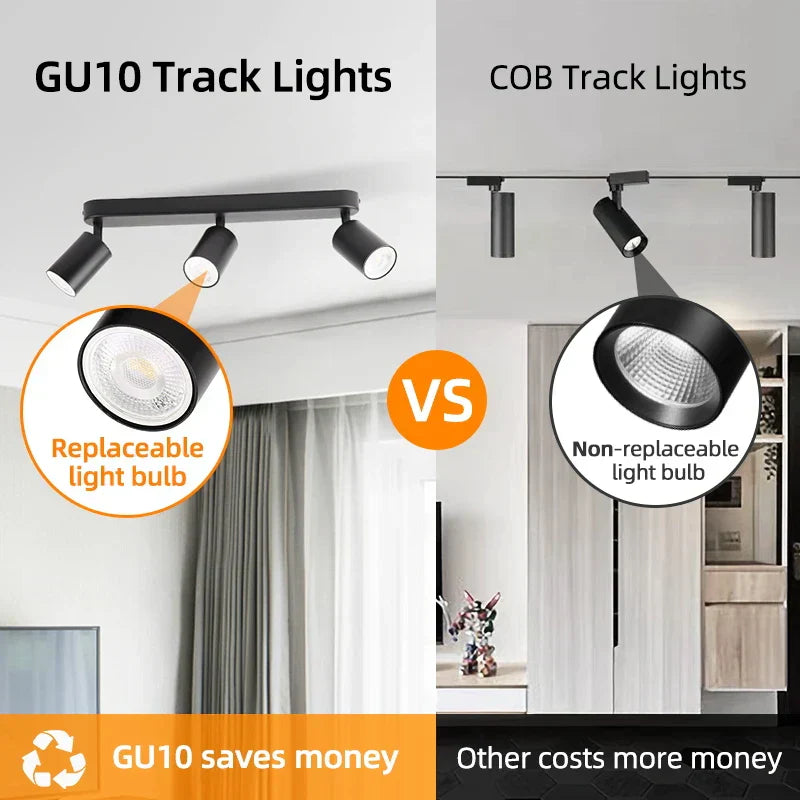 DecorBites™ LED Adjustable Spotlights for Bedroom, Corridor, Shop - GU10 Bulb Replacement Lighting