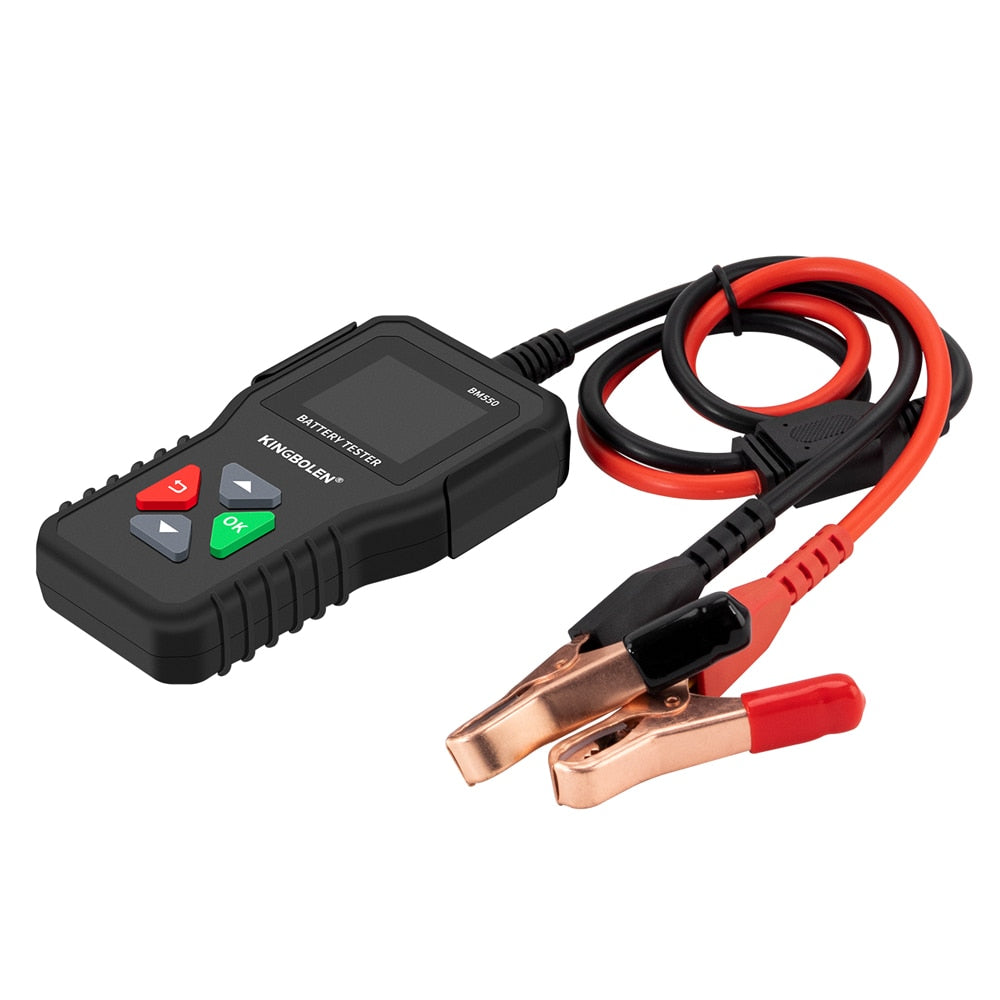 KINGBOLEN BM550 Car Battery Tester 6V 12V 24V 100-2000 CCA Battery System Detect Auto Battery Analyzer Car Battery Tool PK KW208