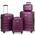 Luggage Sets ABS+PC Hardshell 4pcs Spinner Wheels with TSA Lock