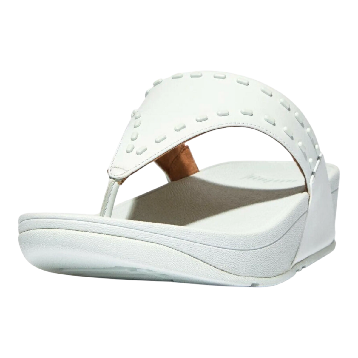 FitFlop Lulu Women Toe-Post Sandals Seafoam Blue Leather