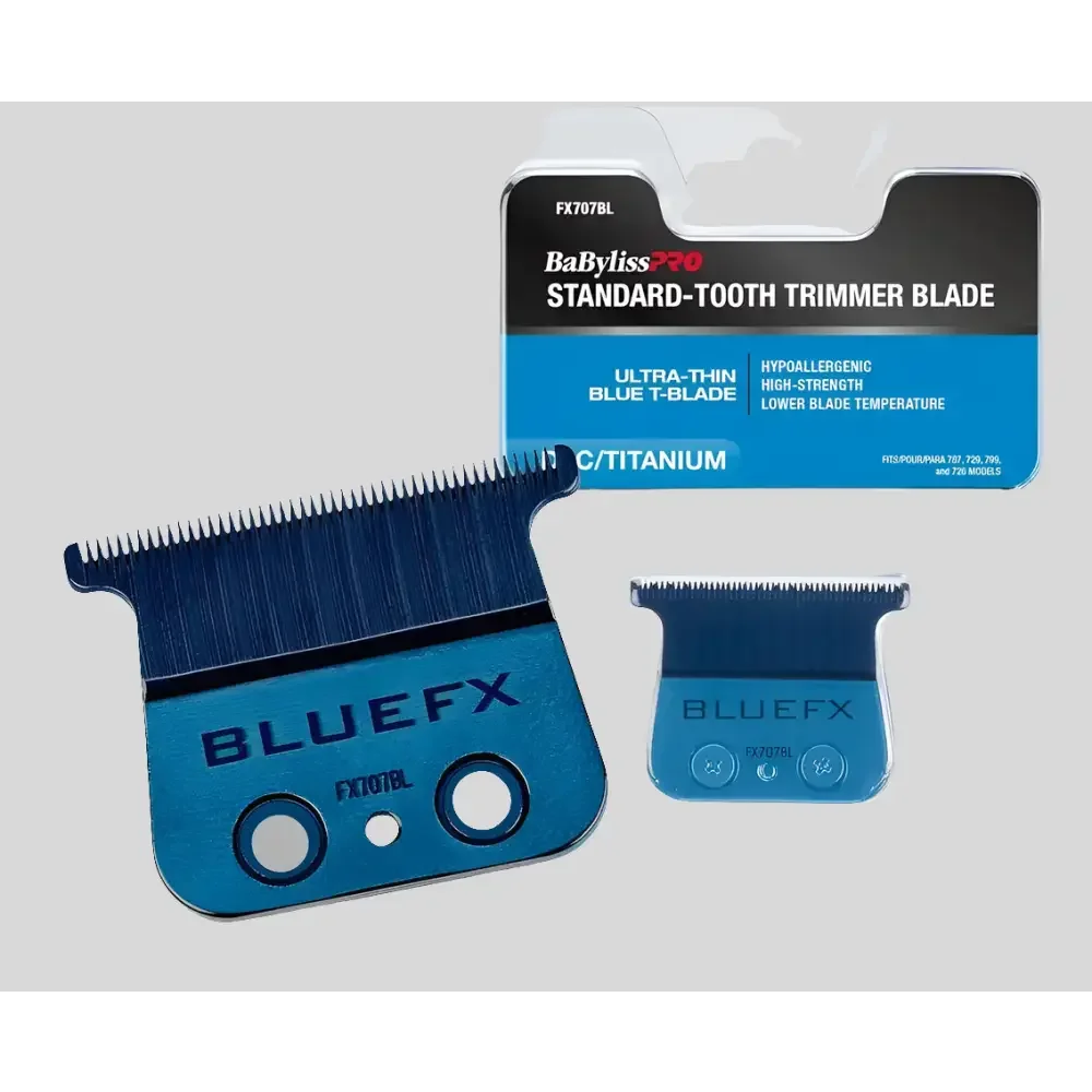 BabylissPRO Blue FX Trimmer Replacement Blade Titanium Coated For Cooler Precision Barbers