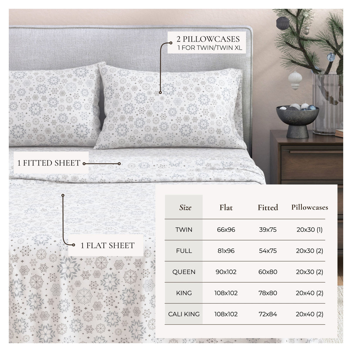 4-Piece Turkish Cotton Flannel Sheet - Stratton Collection