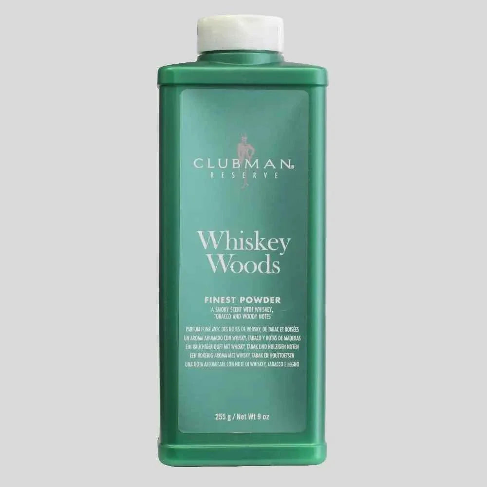 Clubman Reserve Whiskey Woods Powder For Men With Lightweight Hold And Premium Scent